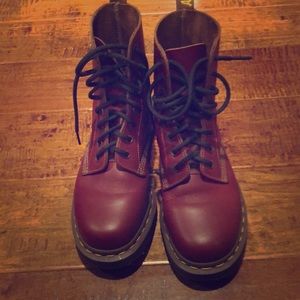 Doc martens cherry boots